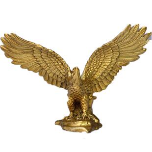 泰山老奶奶 纯铜雄鹰展翅大展宏图小号老鹰招财工艺品办公桌摆件