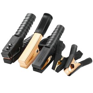 汽车电瓶夹子搭火线蓄电池连接线鳄鱼加厚充电铜头纯铜搭电应急