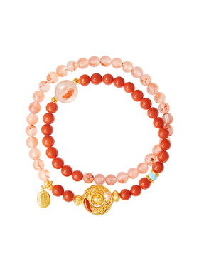 故宫淘宝锦鲤南红手串