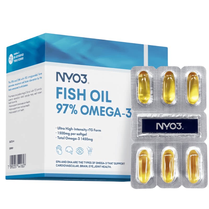 NYO3 挪威进口深海鱼油Omega-3高吸收无负担成年人健康胶囊