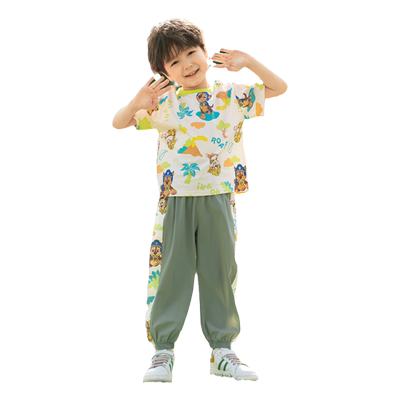汪汪队男童夏装短袖套装