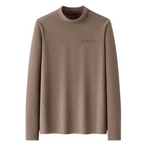 雪中飞2023秋冬新款男女同款短立领打底衫舒适亲肤保暖内搭经典