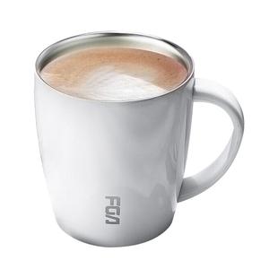 富光保温杯不锈钢马克杯带盖勺办公室咖啡杯男女泡茶家用水杯子