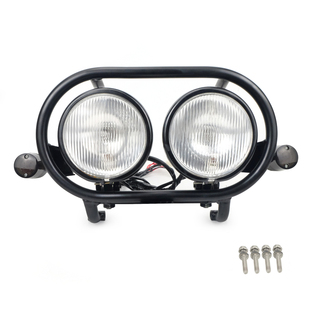 无损直上LED双圆大灯宗申野米125 YEMI125嘉陵Cross125车头灯改装