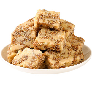 亚麻籽核桃酥0蔗糖坚果休闲零食特产酥脆手工传统糕点年货大全
