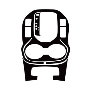 13-18款19现代全新胜达ix45内饰改装碳纤维贴纸中控排挡装饰贴膜