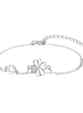 vana幸运四叶草手链女款纯银
