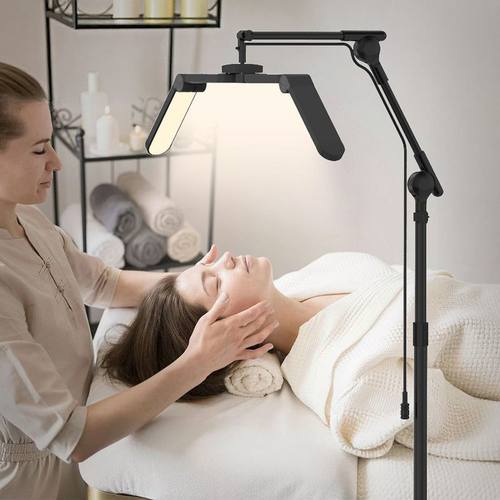 新款19-34寸折叠美睫灯带滑轮美甲灯遥控可调节美容灯纹身落地灯