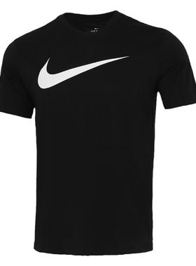 Nike耐克半袖衫2024夏新款SWOOSH男子大勾红色T恤短袖DC5095-100