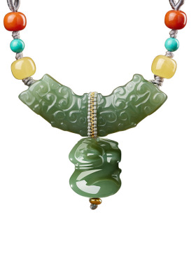 和田玉吊坠项链男女十二生肖玉坠