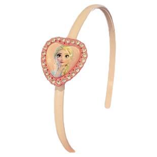 儿童可爱甜美冰雪奇缘爱莎公主女宝爱心带钻粉色蓝色带齿发箍头箍