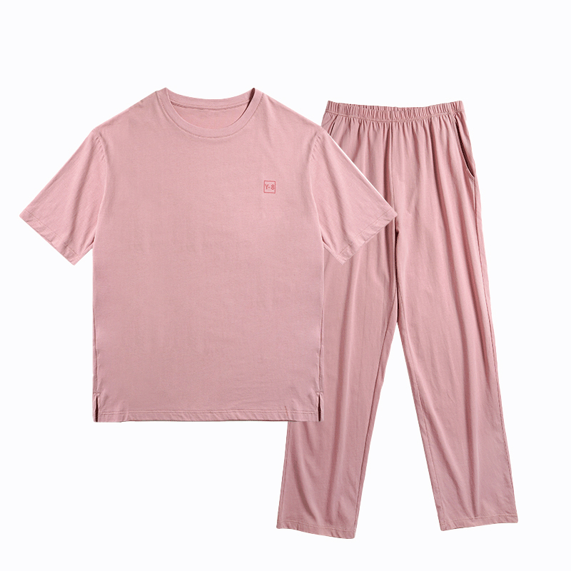 帝日斯諾透氣柔軟家居服春夏情侶款套頭可外穿睡衣舒眠短袖套裝