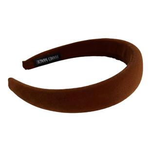 高圆圆同款南瓜橘丝绒发箍女2025款秋冬巨显白高颅顶头箍发卡头饰