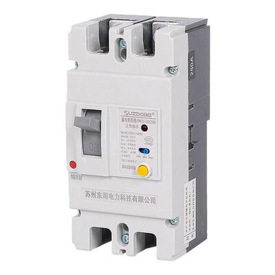 塑壳漏电断路器2P 单相150A160A200A250A安 220V大功率漏电保护器