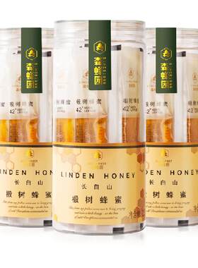 森蜂园长白山椴树条蜜225g×3瓶