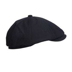 春秋贝雷帽百搭黑色英伦休闲复古八角帽男女纯色画家帽鸭舌帽子潮