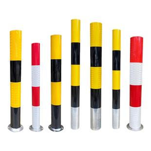 钢管警示柱反光示警桩道口标柱路障柱固定路桩分道隔离桩道路防撞