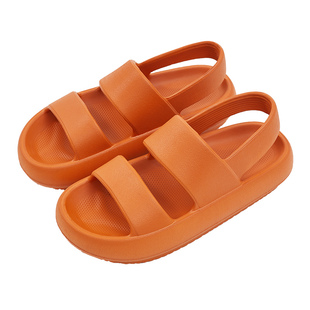 外穿凉鞋女夏季一脚蹬平底可下水沙滩海边踩屎感厚底上班防滑防水