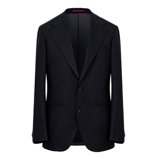 AC全羊毛意式半麻衬定制西服套装男士结婚新郎正装高级感商务西装