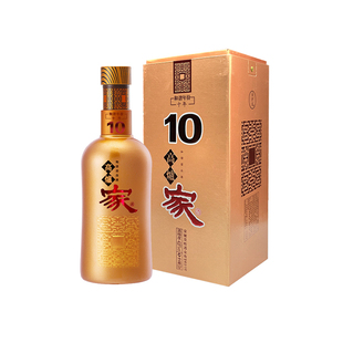 高炉家酒金和谐10年纯粮固态发酵高度白酒水整箱送礼袋 高炉家