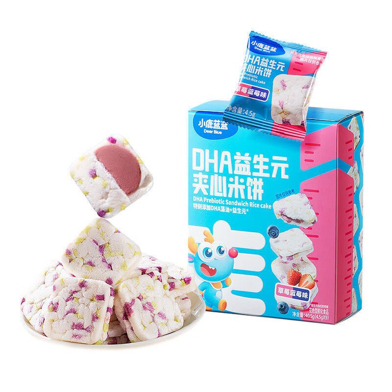小鹿蓝蓝_DHA益生元夹心米饼