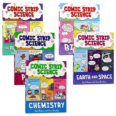 Comic Strip Science History 漫画科学历史科普绘本 英语原版进口 物理生物化学地球太空 地球漫画史 从大爆炸到鸟类 恐龙到现代