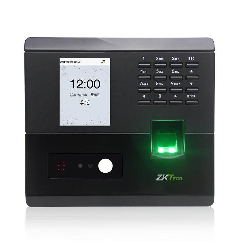 ZKTeco/熵基科技nface102-s动态人脸识别考勤机指纹面部门禁一体打卡机员工上班签到机 可见光BK200版