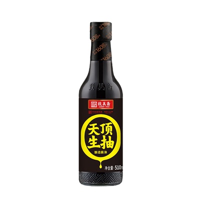 致美斋天顶生抽510ml酱油酿造