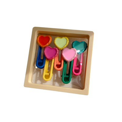 多巴胺糖果色侧边刘海夹