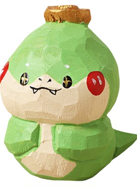 手工木雕卡通可爱摆件