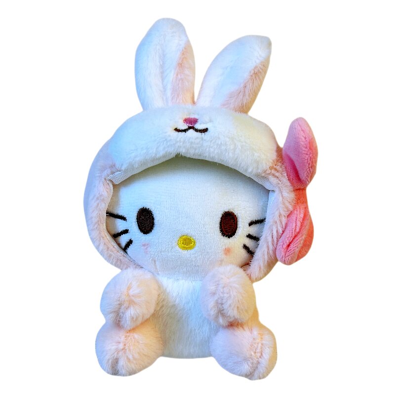 【防丢款】Hellokitty公仔电动车后视镜装饰挂件可爱卡通毛绒玩具