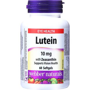 WebberNaturals伟博天然叶黄素加拿大进口玉米黄素眼睛视觉疲劳