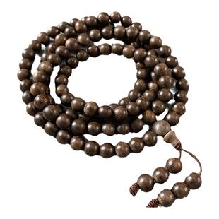 工厂放漏 个别珠微瑕 天然奇楠沉香佛珠链 老油料 男女款文玩饰品