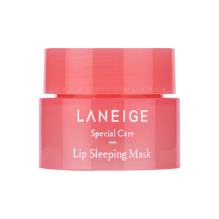 唇膜小样兰芝夜间xiu护保湿唇膜3g草莓果冻睡眠唇膜 淡唇纹