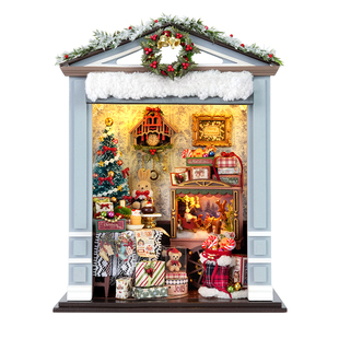智趣屋diy小屋相聚欢乐颂圣诞姜饼屋手工拼装模型迷你建筑模型房