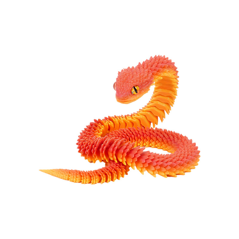 3d打印蛇玩具蛇关节可动仿真蛇爆款动物模型蛇蛋玩具手办摆件礼物