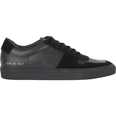 【折扣】COMMON PROJECTS 男黑色皮革绒面革运动鞋