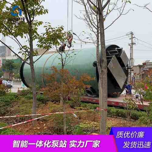 一体化泵站 一体化预制泵站 玻璃钢地埋污水雨水提升泵站厂家供应