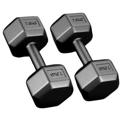 哑铃男士健身家用器材10 5kg一对六角青少年锻炼可调节重量20公斤