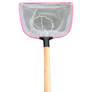 水产海鲜鱼捞鱼苗鱼粪鱼缸清洁泡沫捞加厚网布木柄实心框网兜鱼网