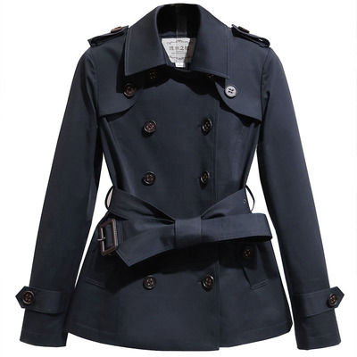 小个子短款春秋风衣外套