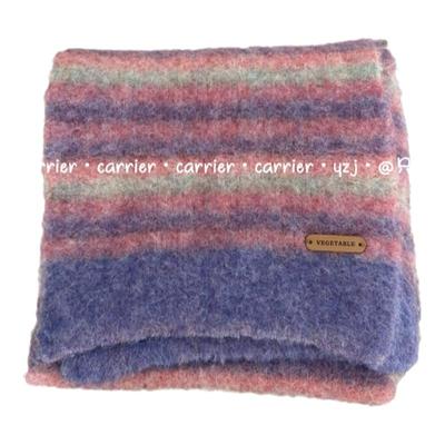 Carrier 韩国暖暖款复古纹理麻花围巾羊毛混纺百搭保暖男女款围脖