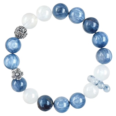 猫眼蓝晶石手链女原创设计款