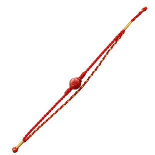 手绳diy材料包 自编本命年红绳编织绳手链穿小孔配饰小众手工礼物