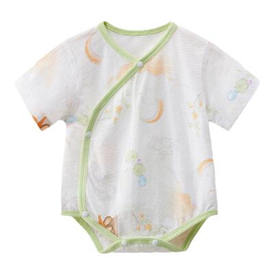 十月结晶婴儿短袖包屁衣