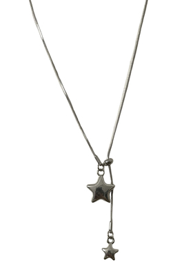 秋冬新款简约星星吊坠长款毛衣链