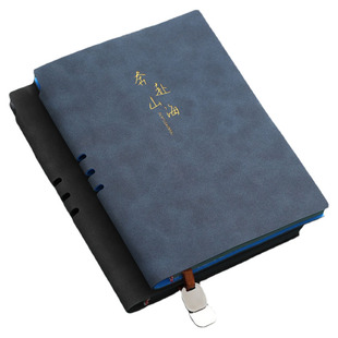 A5高档羊巴皮笔记本子2026年新款带笔插办公商务会议记录本软皮记事本加厚办公大学生日记本简约可定制logo