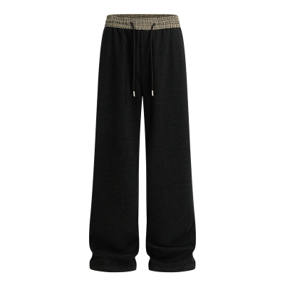 CHANMONTH美式复古黑色休闲裤