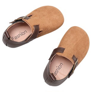 儿童勃肯鞋2025春秋新款女童皮鞋百搭豆豆鞋小女孩软底鞋子单鞋