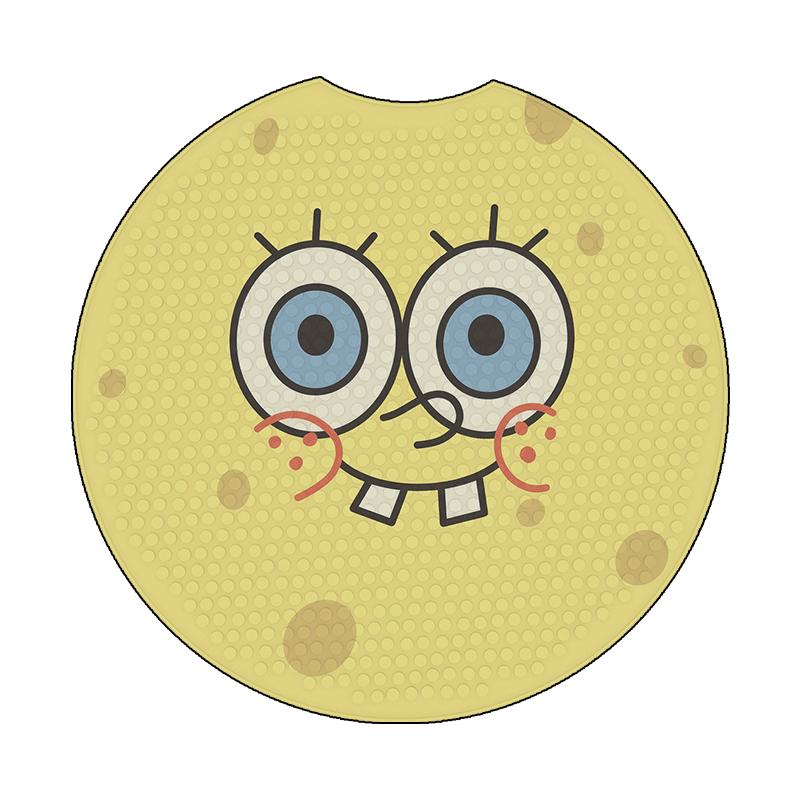 海绵宝宝圆形儿童浴室防滑脚垫